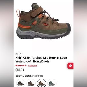 Brand new in box! Boys Keen hiking boots. Size 5